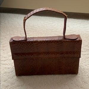 Vintage Brown snake bag